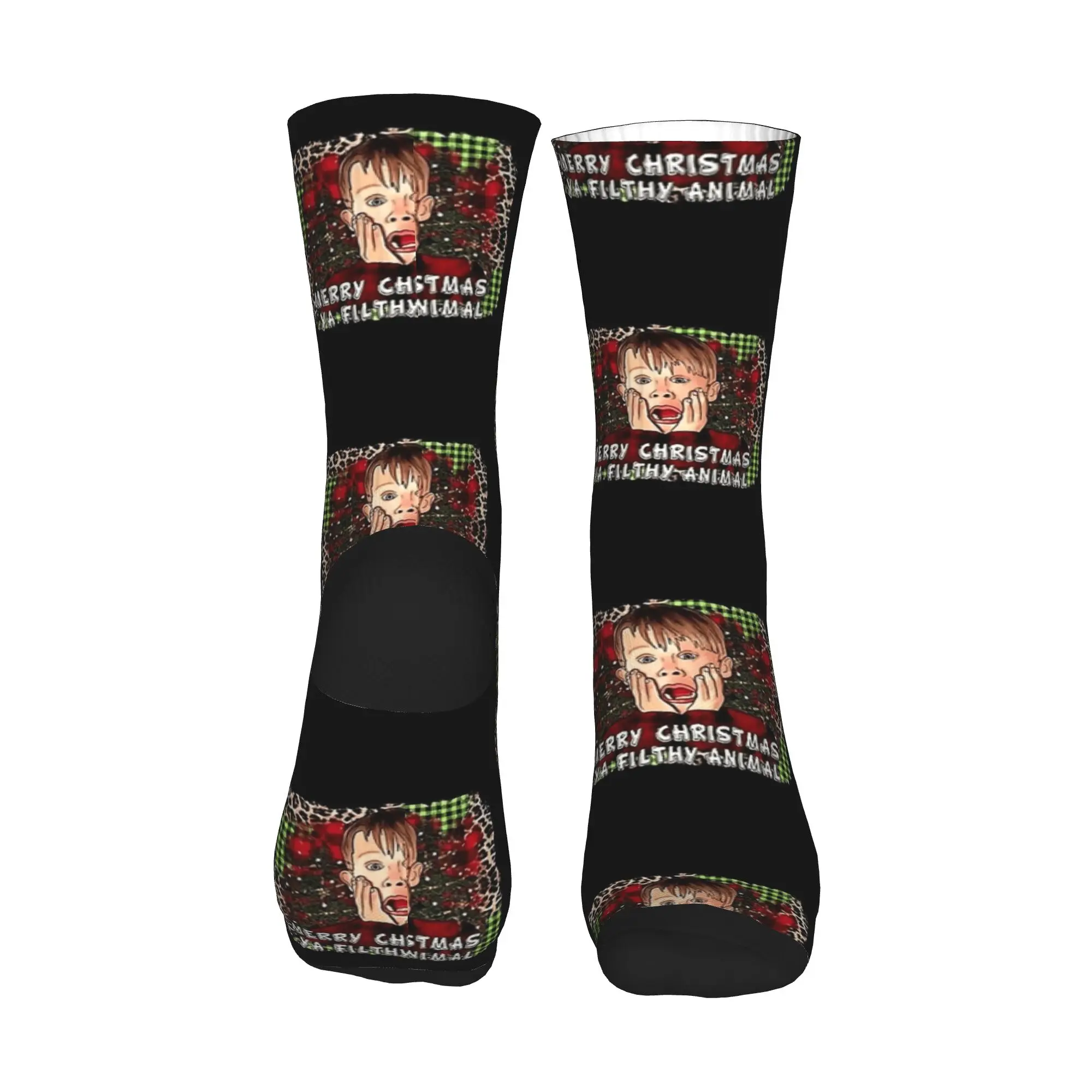 المنزل وحده عيد ميلاد سعيد فيلم الجوارب الخريف جوارب Kawaii زوجين عالية الجودة الجوارب مخصص تسلق الجوارب المضادة للبكتيريا #3