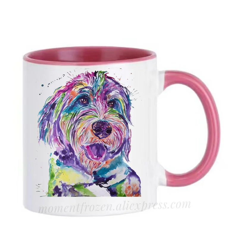 Fox Terrier Mugs Rottweiler Cups Drinkware Dog Mug Coffeeware Kids Gifts Wife Husband Couples Tableware Home Decal