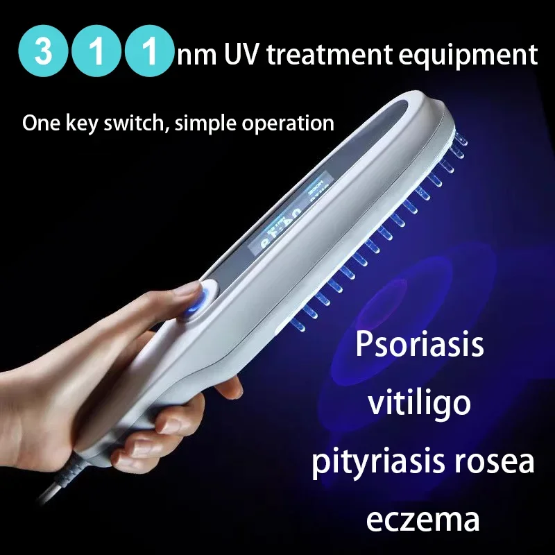 311NM UVB Narrow Band UV Light Source Treatment Vitiligo Psoriasis Eczema Therapy Lamp Ultraviolet Phototherapy Instrument