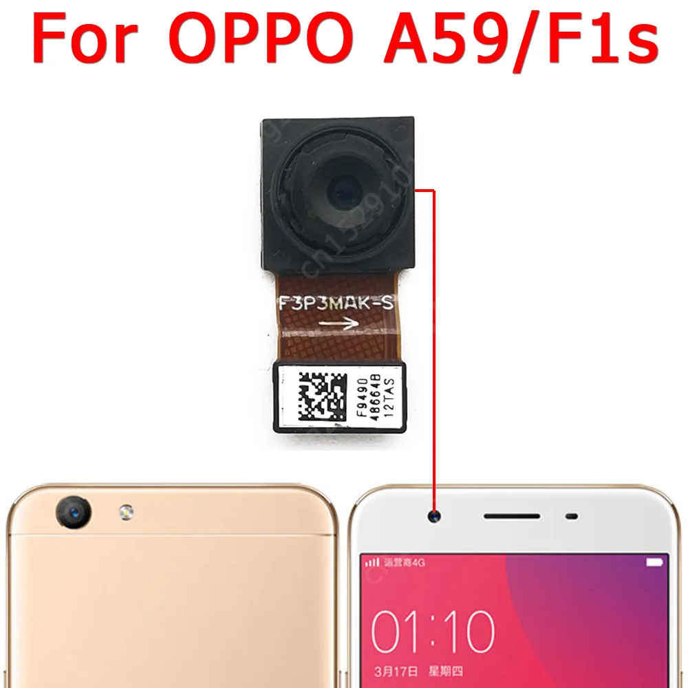 Selfie Big Front Rear Backside Back View Facing Camera Module For OPPO A52 A53 A53s A54 A54s A57 A59 Flex Cable