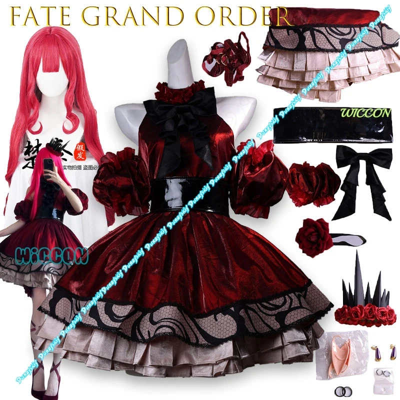 

Fate Grand Order Tristan Anime Cosplay Dress Women Elegant Royal Style Lolita Halloween Winter Festival Party Wear Costume