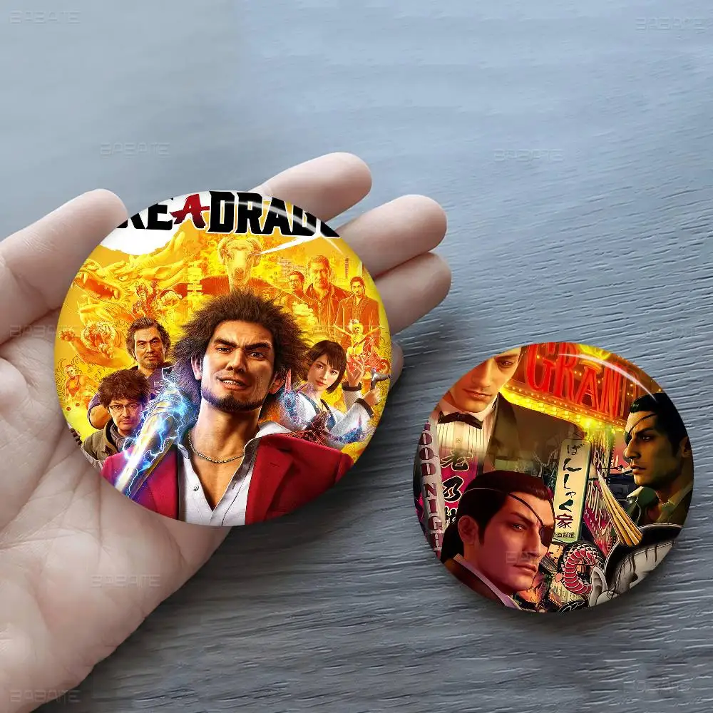 Y-YAKUZA صفيح لينة زر دبوس بروش شارة معدنية مخصصة مجوهرات اكسسوارات قبعة حقيبة التلبيب