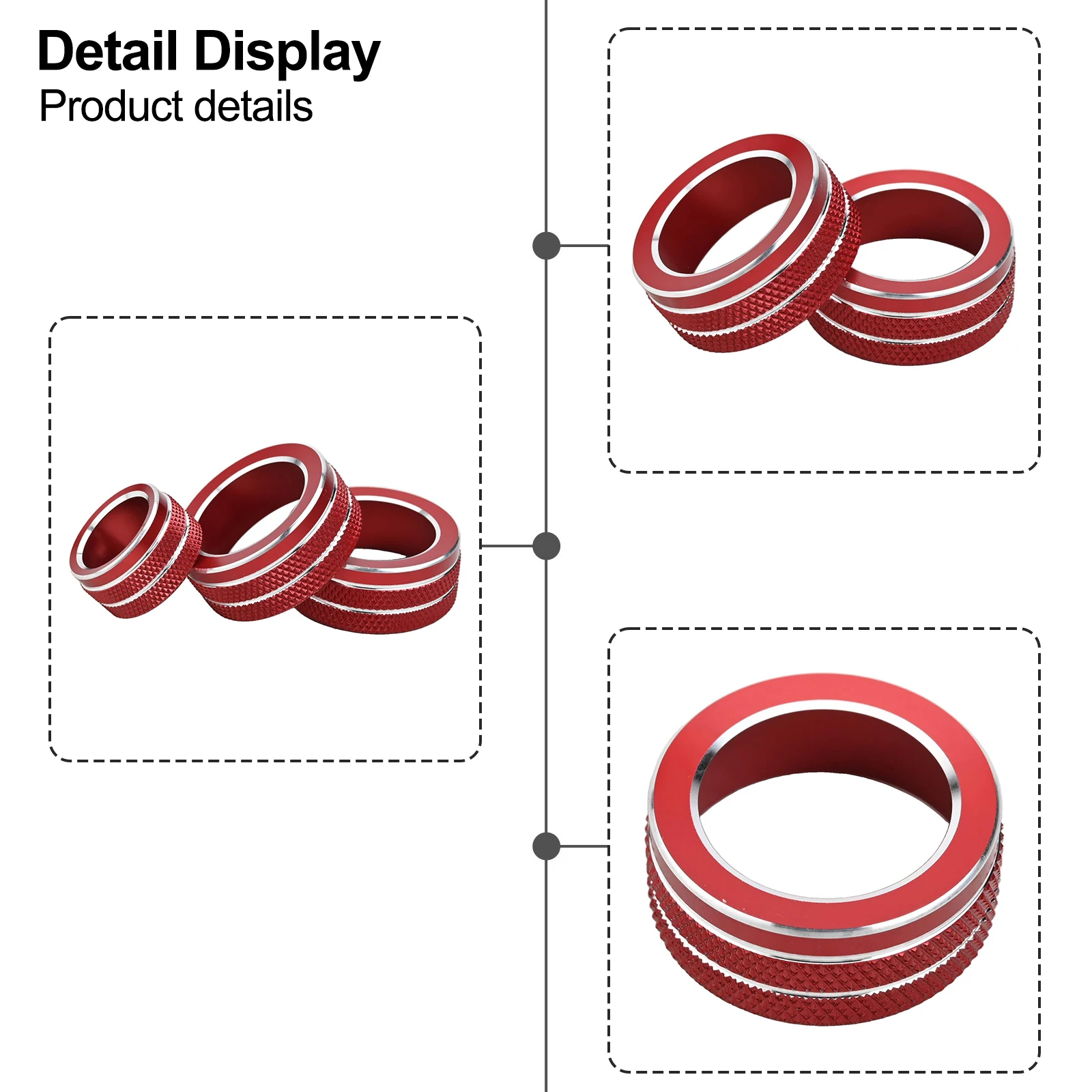 

Для Toyota для Corolla, набор аксессуаров из четырех чехлов из алюминиевого сплава для кондиционера и зеркал, простая установка