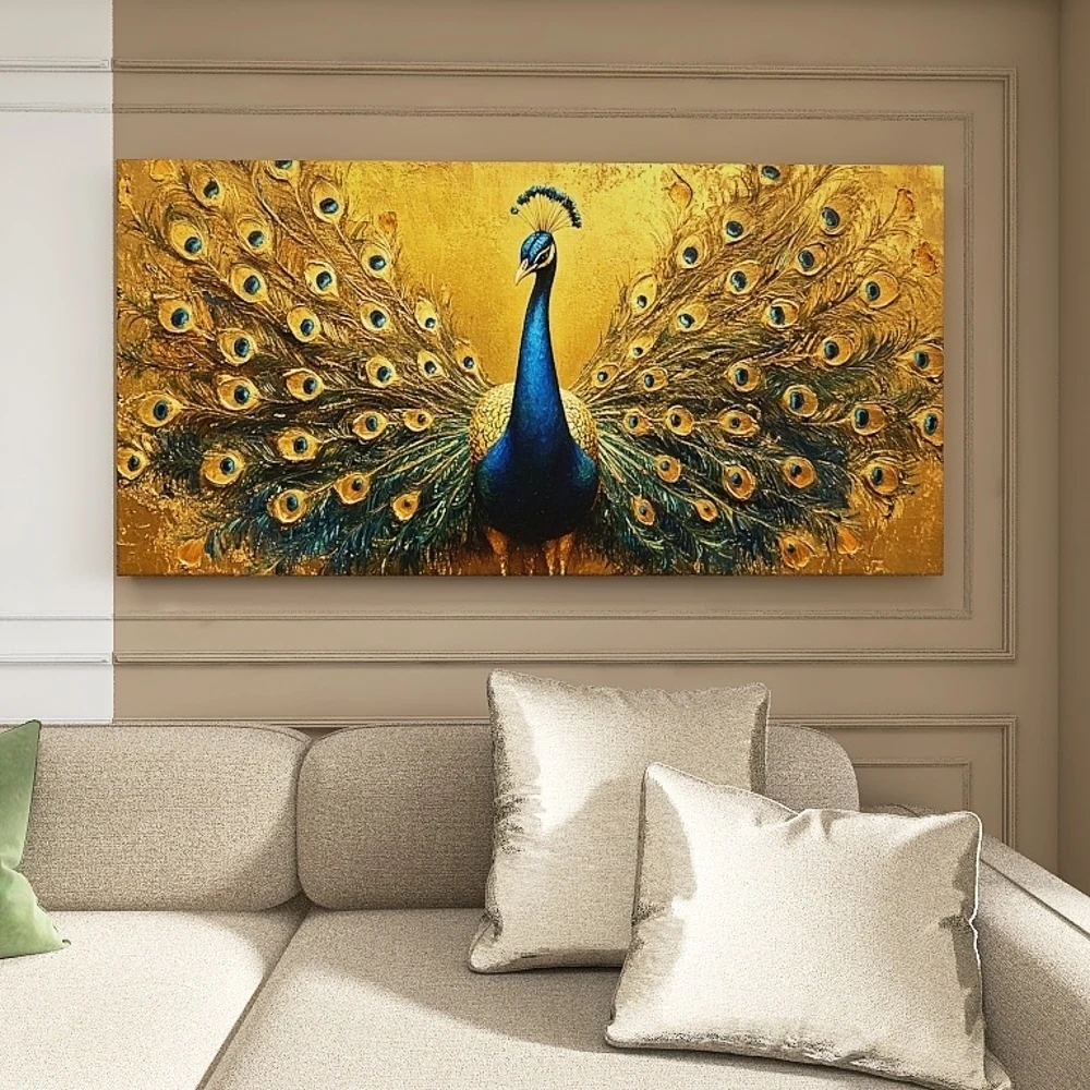 

1.5-Inch Thick Pine Solid Wood Frame, Canvas Wall Art, Birthday Gift Art Wall Painting, Bedroom, Office, Living Room