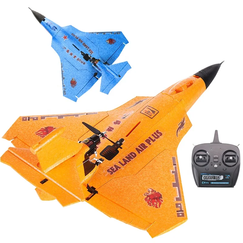 Avion RC sans balais longue portée 2000m, télécommande RTF avec équilibre Intelligent, corps en mousse EPP résistant aux chocs, lumière LED