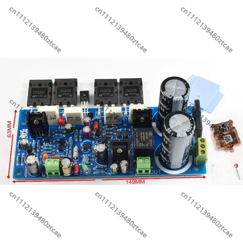 Discrete Stereo Audio Power Amp Module With Overcurrent Protection Household Sound Playback Spare Electronic Components