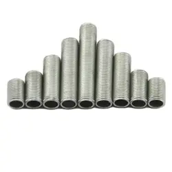 20 pieces/lot metal screw tube 10mm-55mm M10 threaded screw tubes for lighting DIY lamp accessories
