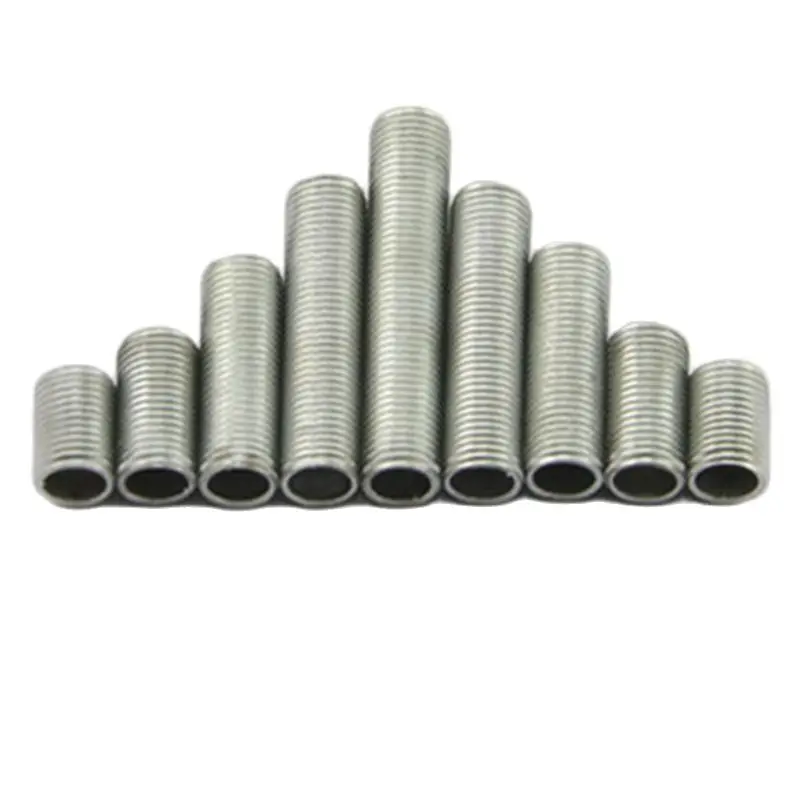 20 pieces/lot metal screw tube 10mm-55mm M10 threaded screw tubes for lighting DIY lamp accessories