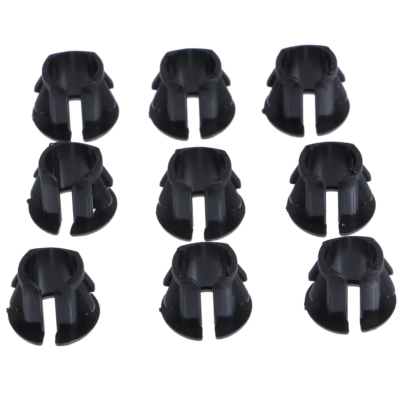 

100pcs Nylon Cable Hose Snap Bushing Protector Black Wear Resistant Insulation Vibration Absorbing Cable Snap