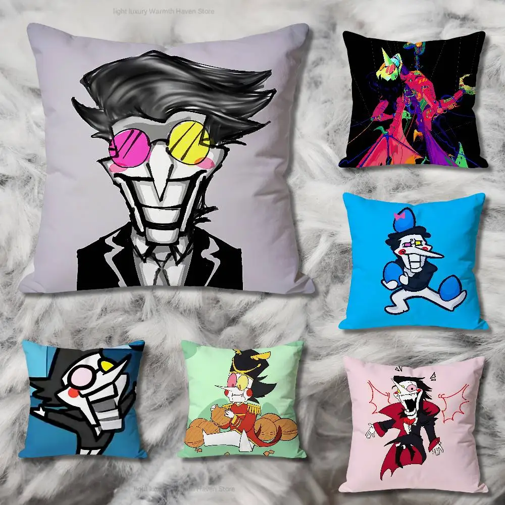 

D-Deltarune Game Spamton Anime Celebrity Merchandise All-Match Printed Pillow Case Sofa Car Office Room Decoration Protector