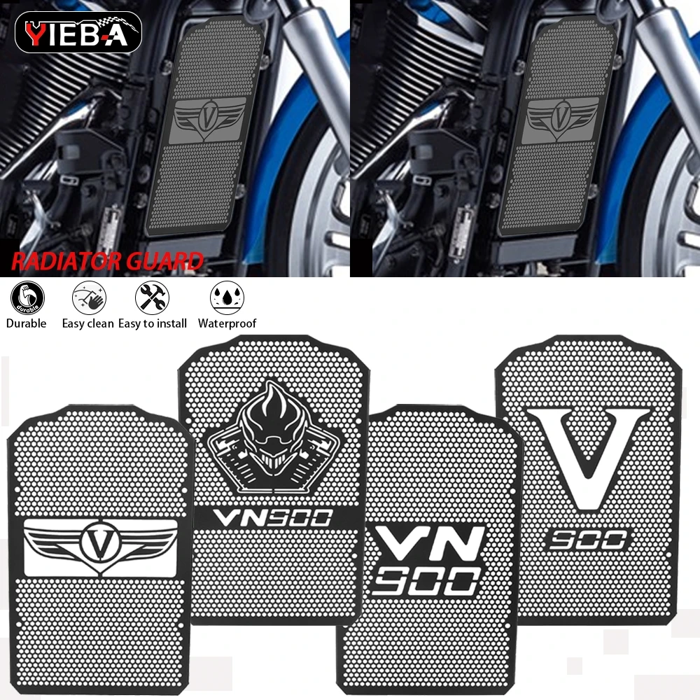 

2024 Motorcycle Radiator Bezel Grille Guard Cover Protector For KAWASAKI VULCAN 900 CLASSIC/LT Vulcan 900 VN900 Custom VN 900