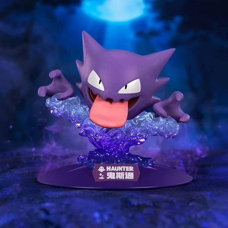Anime Pokemon Action Figures Gastly Haunter Collezione autentica Serie di modelli Figurine Ornamenti Giocattoli Regali di compleanno