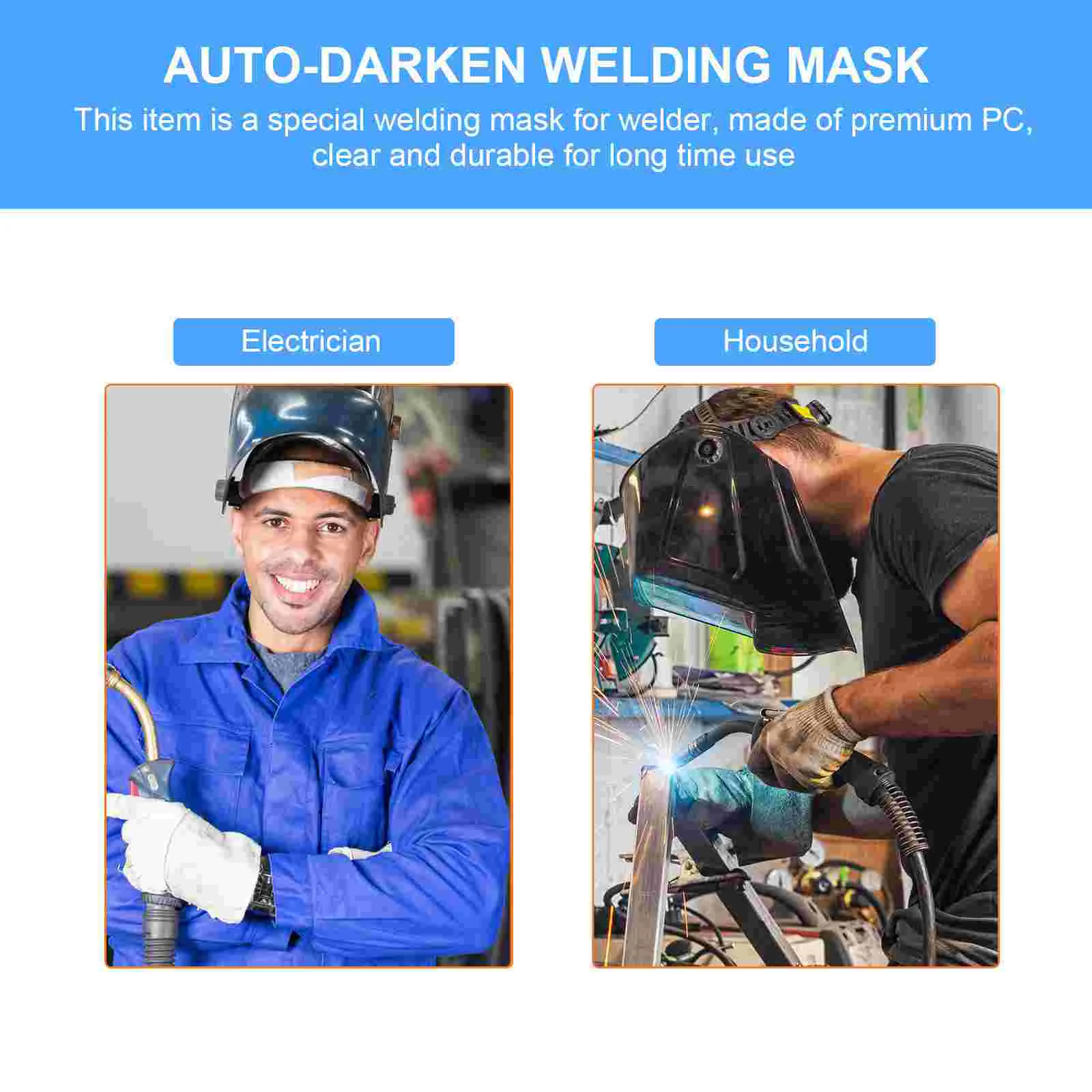 Cowhide Hat Welding Auto Darkening Filter Lens Solder Masks Hood Welding Breathable Mask -Mounted Hood Grinding