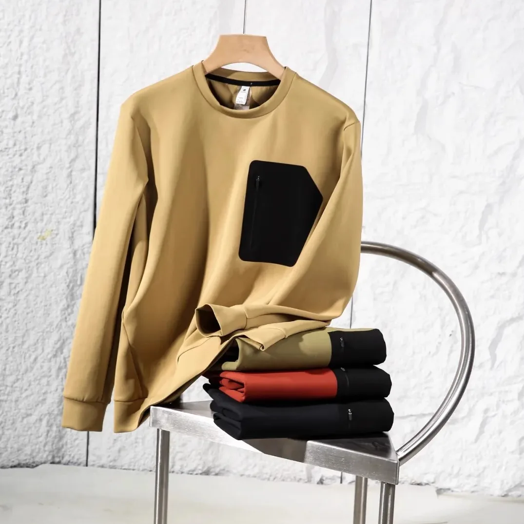 

Skin-friendly Breathable Quick-drying Moisture Absorbent Men's Casual round Neck Sweatshirt Outdoor Sports Garment