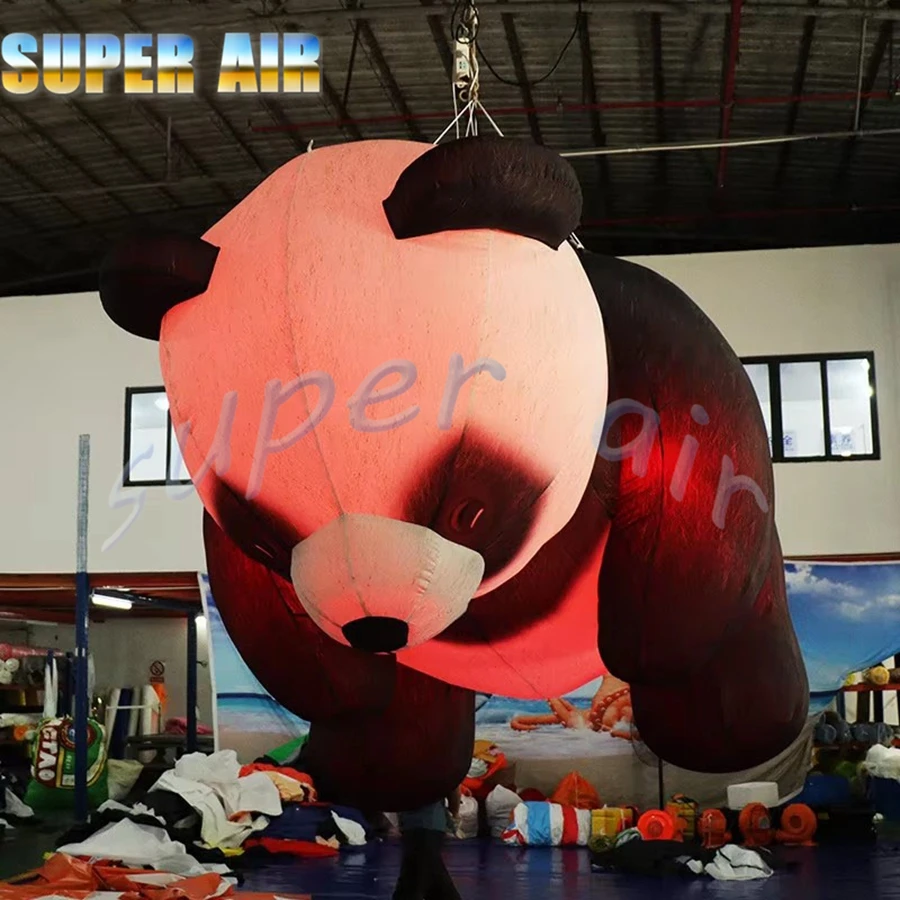 Reklama zewnętrzna dmuchany zwierzak z kreskówki ogromny dmuchany koń latający skaczący na aktywności cyrkowe