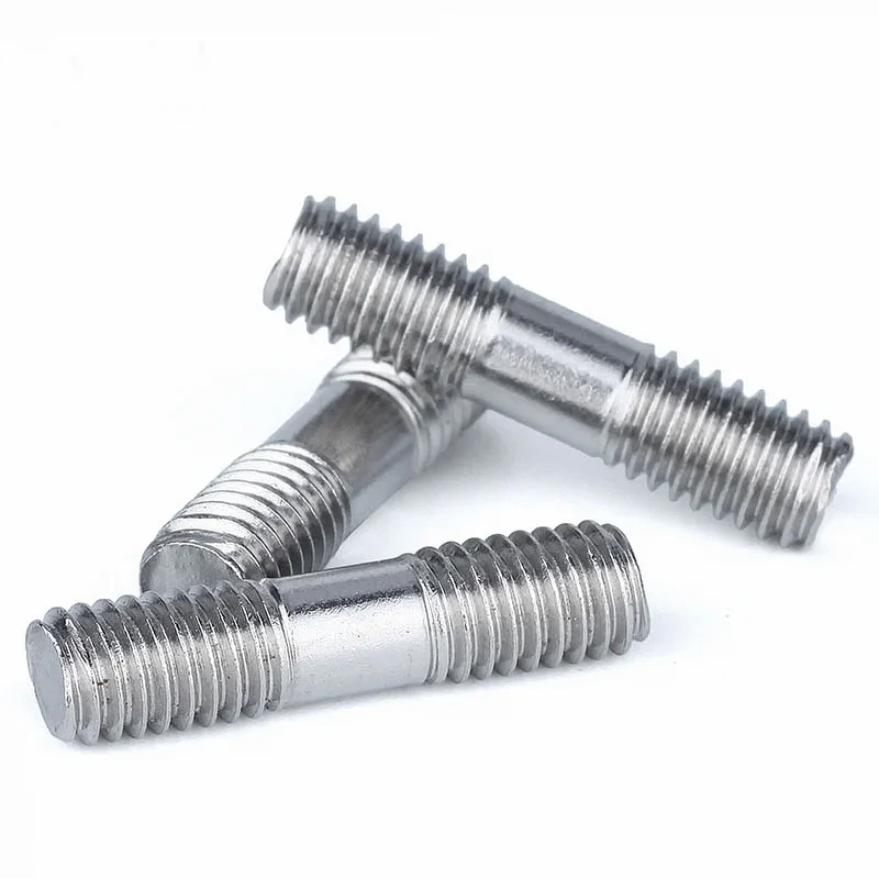 Double End Thread Rod 304 Stainless Steel Stud Bolts Rod Tooth Stick Dual Head Threaded Bar M3 M4 M5 M6 M8 M10 M12 M14 M16