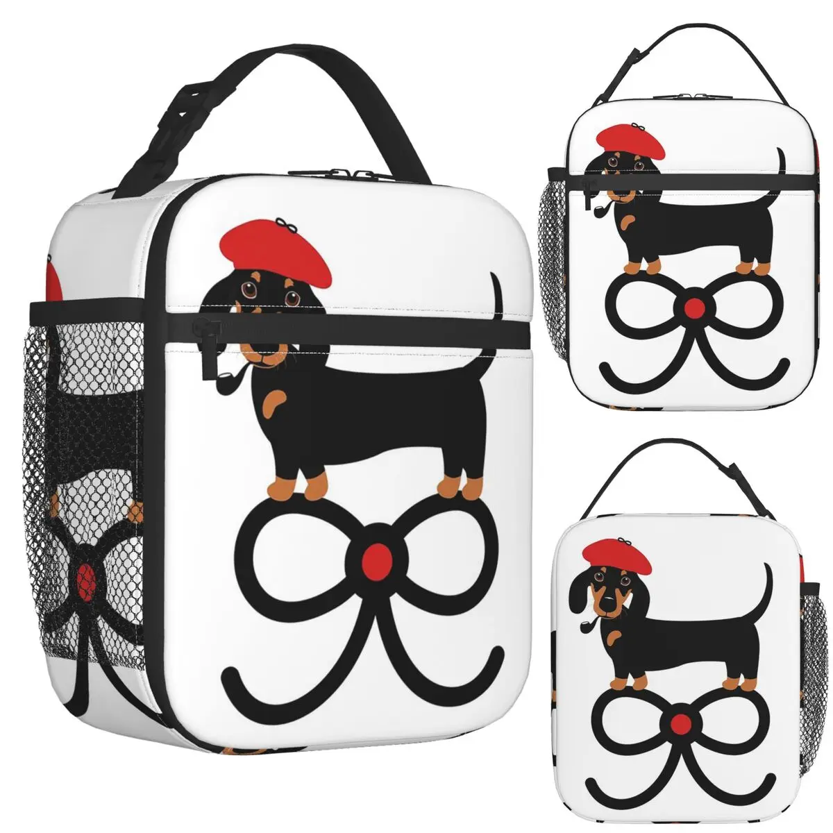 

Dachshund Dog Insulated Lunch Bag for School Bento Storage Food Boxes Portable Container Cooler Thermal Lunch Box Tote
