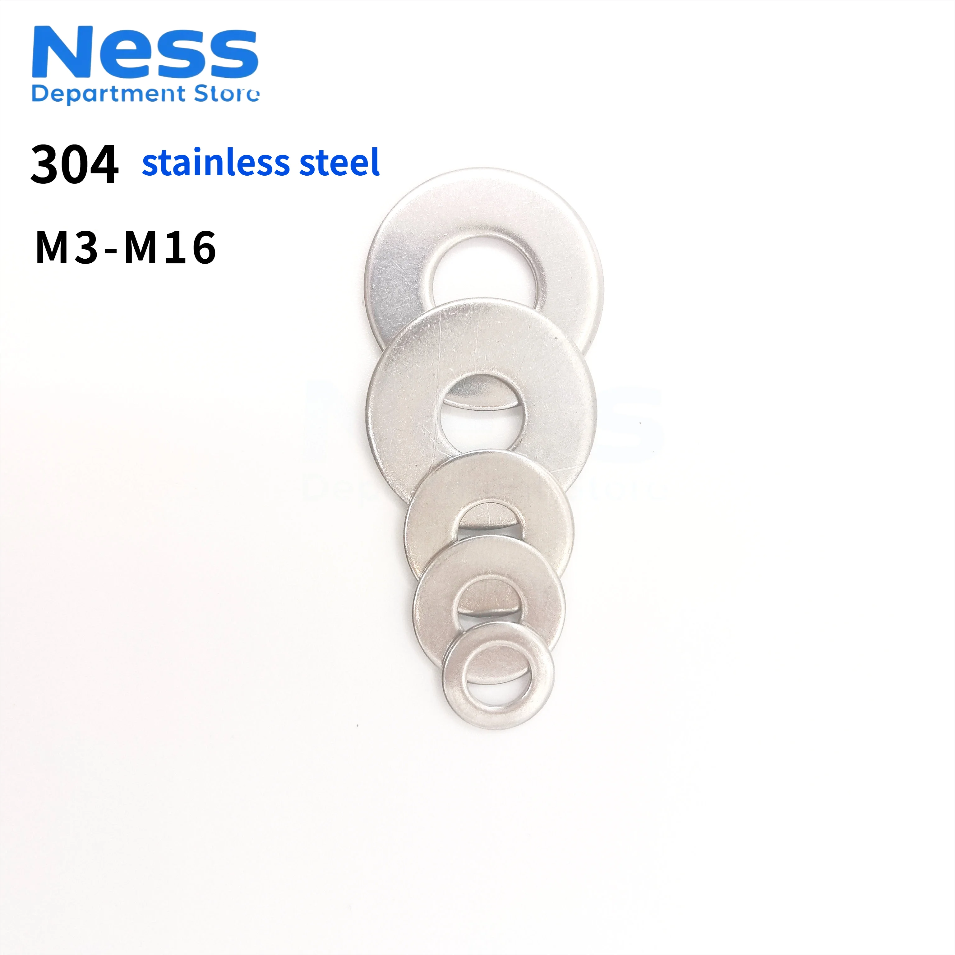 

304 Stainless M3-M16 Large Flat Washer Steel Big Metal Gasket Meson Plain Washers Screw fitting ring gasket