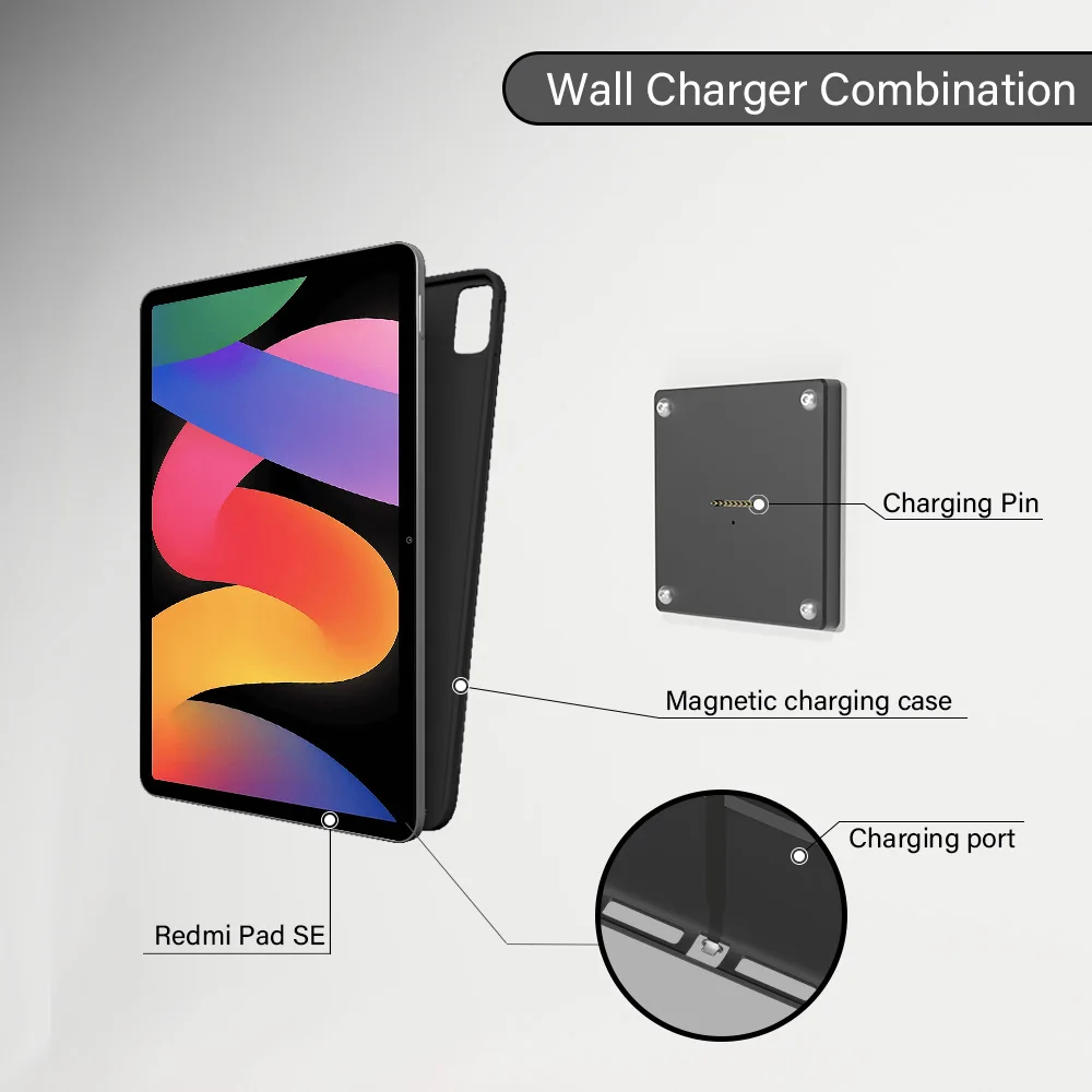 Xiaomi-Redmi Pad se磁気壁掛け,11インチ,18W,急速充電,強力な磁石,壁