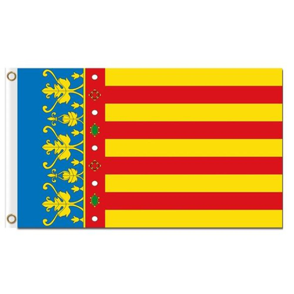 2X3FT Испанский регион Валенский баннер 3x5ft тканевые принты полиэфирный флаг