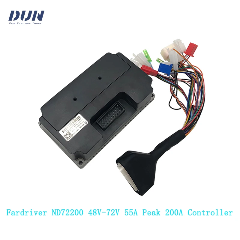 

ND72200 Nanjing Fardriver 48V-72V 55A Peak 200A 800W-1500W BLDC Sine Wave Motor Controller