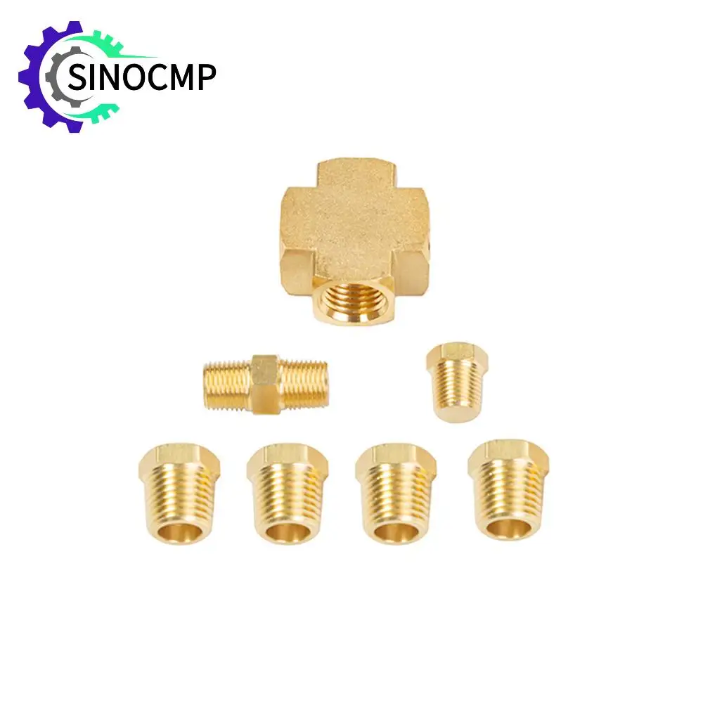

1Set Car Adapter Distributor for Oil Pressure Distributor Sender Oil Temperature Sensor 1/8 Inch-27 NPT 1/4 Inch-18 NPT Car Part