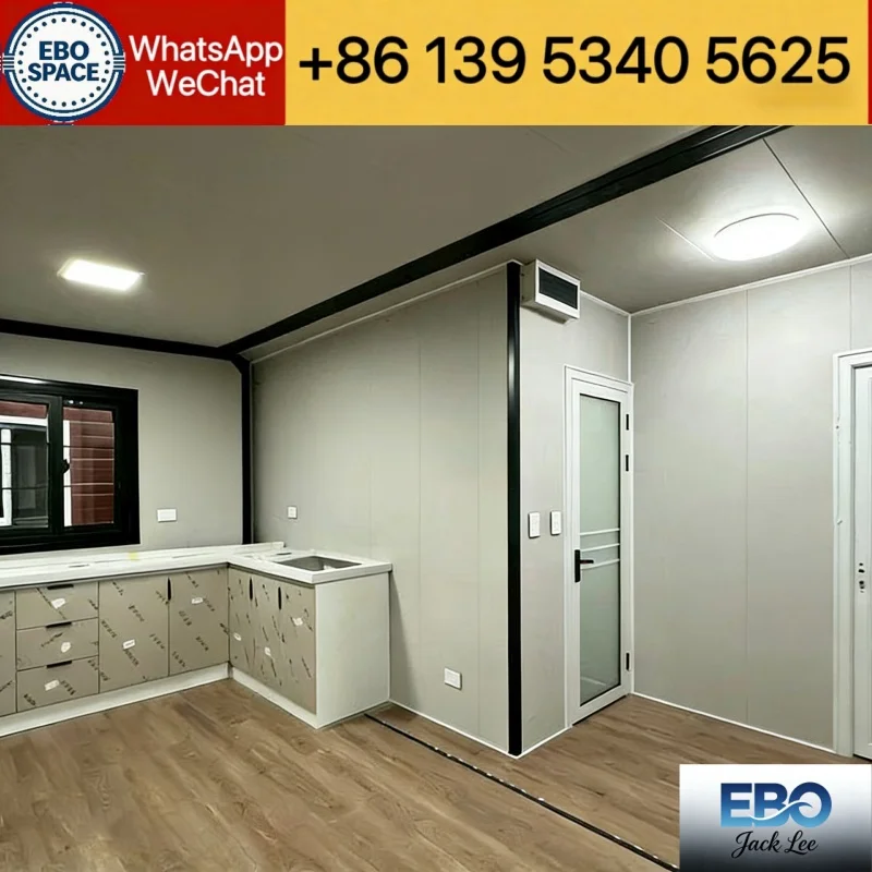 30ft expandable prefab house modular container villa forest cabin tiny home low cost fast installation with shower kitchen outd