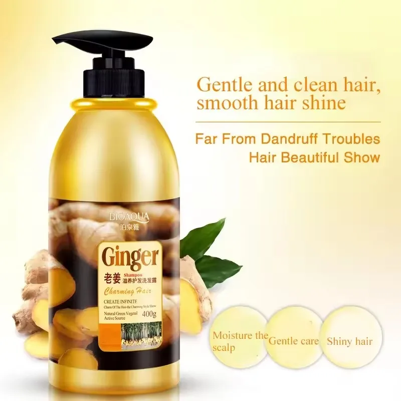 Boquan Ya Aged Ginger Detox Shampoo | Deep Scalp Cleansing + Root Purify System | Oil Control & Follicle Revival