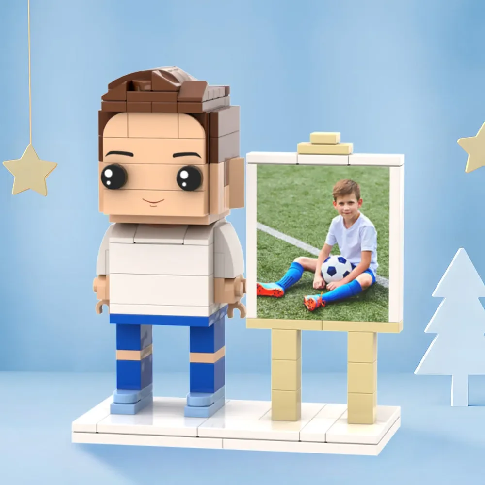 

Подарки-сюрпризы для детей: конструктор для сборки фигурки человека из блоков, настраиваемый, на 1 человека, с рамкой, мелкие детали, игрушка-конструктор