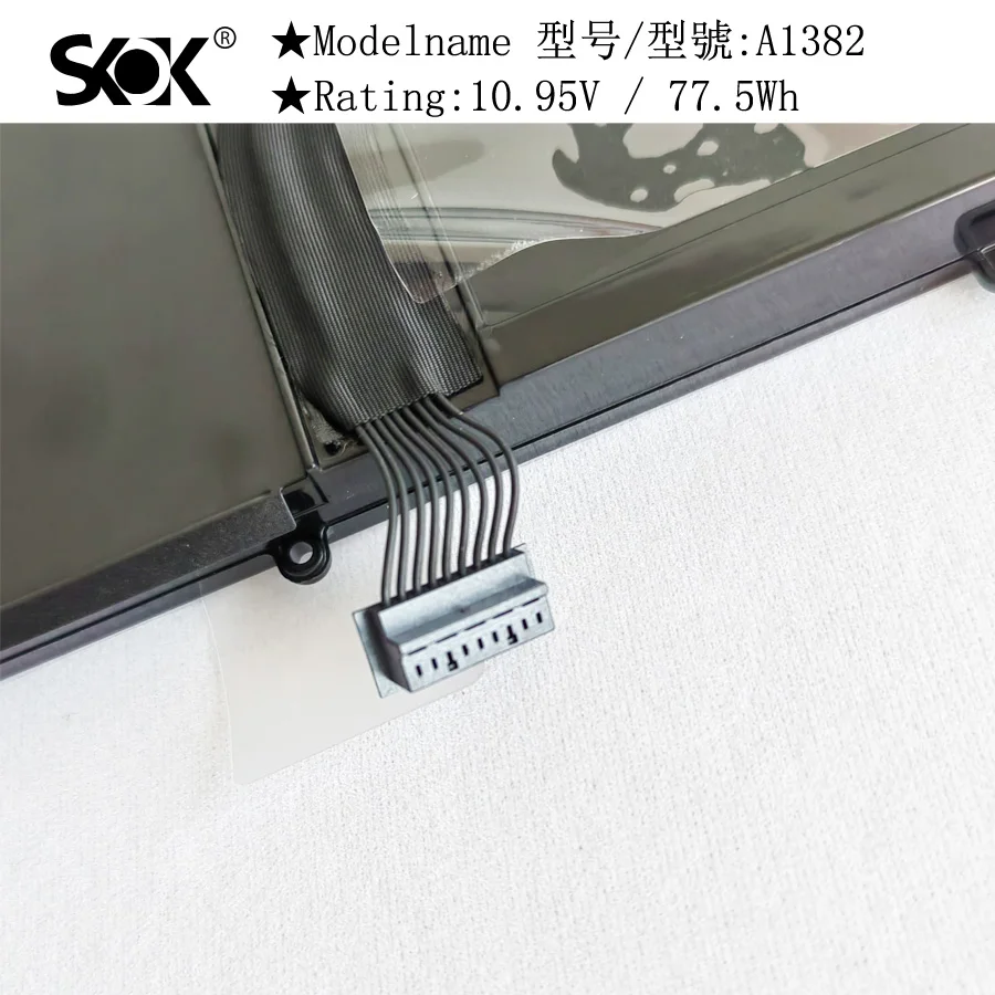 Imagem -05 - Bateria do Portátil para Macbook Pro A1382 15 Polegada Apenas para o Início Final de 2011 Meados de 2012 A1286 Mc721ll a Mc723ll a 6615844 0207134-a