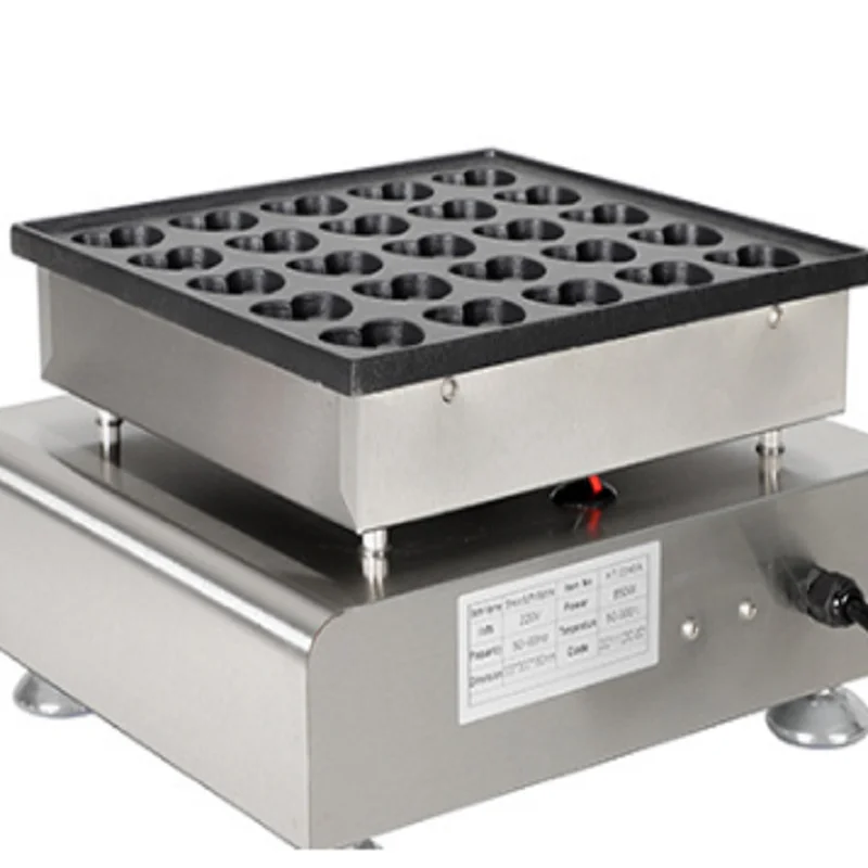 商業 25 穴小型マフィンメーカー功焼機小型円形ワッフルメーカーミニハンバーガーメーカー