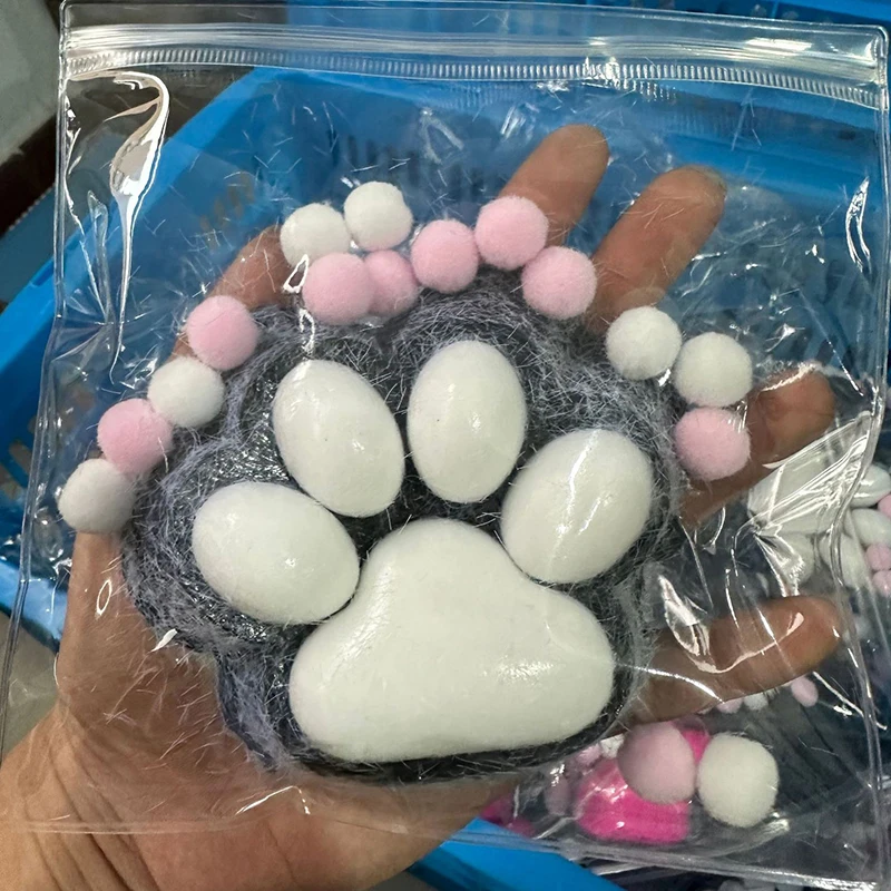 Large Cat Paw Squeeze Toys Kawaii Cute Slow Rebound Decompression Toy Children's Happy Sensory Toy Birthday Gift Home Decoration