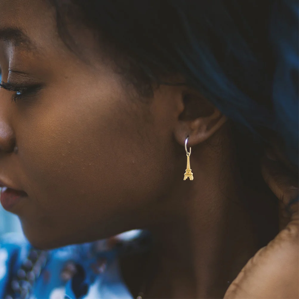 

100Pcs Eiffel Tower Charms Vintage Alloy Pendant DIY Jewelry Accessories for Necklace Bracelet Keychain Retro Decor Craft