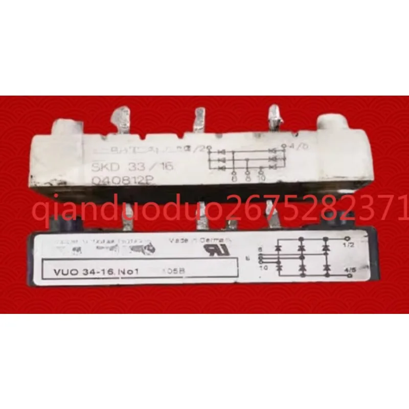 Used VUO34-16N01 and VUO34-18 Rectifier Bridges SKD33/16 and VUO34-12N01 and SKD33-12