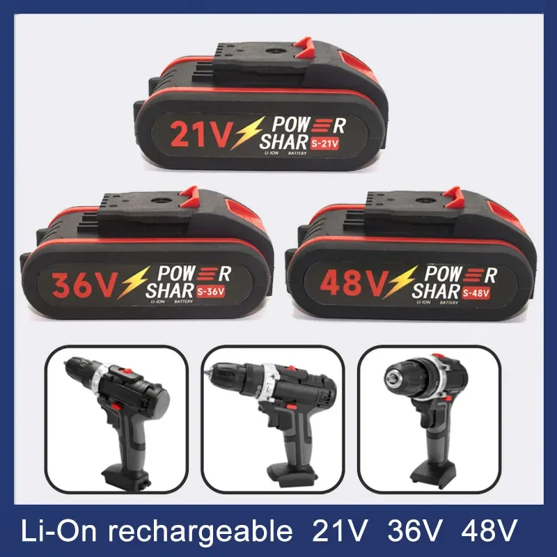 21V Cordless Impact Drill Battery Power Battery,Replace 48VF 36VF 88VF Replacement Battery for Power Tool