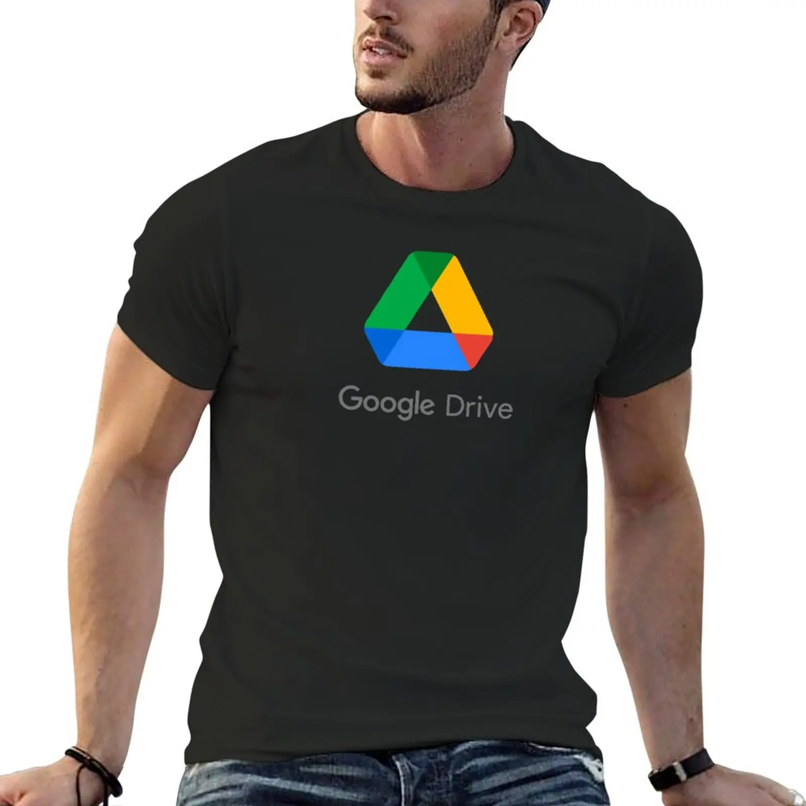 

Google Drive (New Logo 2020) T-Shirt anime shirts graphic tee plain white t shirts men