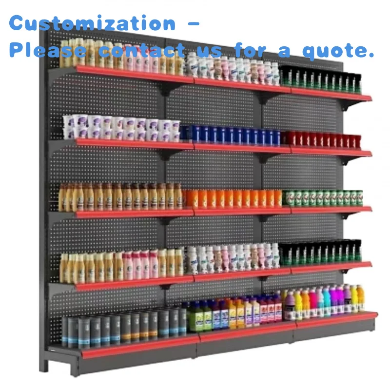 custom.Multi Functional Fashionable Light and Easy to Install Gondola Shevles in Supermarket Store Shelf