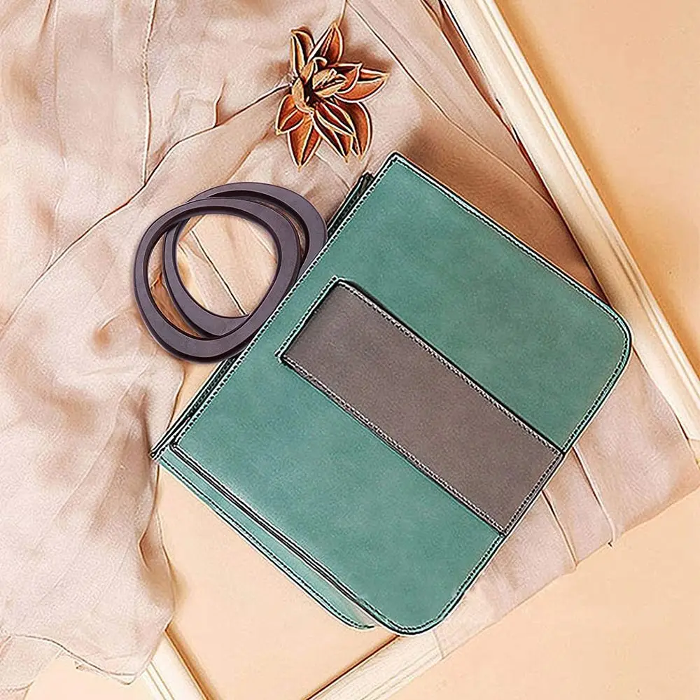 14.5cm D-shaped Wooden Bag Handle Ring Handbag Handles Replacement DIY Handmade Purse Luggage Handcrafted Accessories