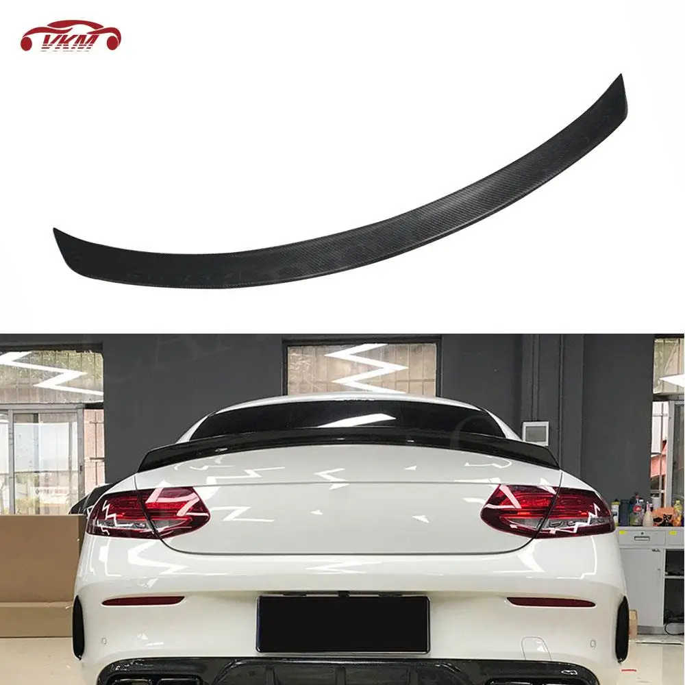 

Carbon Fiber Rear Trunk Lip Spoiler Wing Car Accessories For Mercedes Benz C Class C205 2 Door Coupe W205 4 Door Sedan 2014-2022