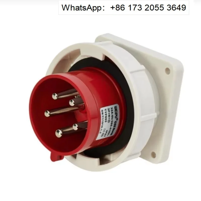 P67 Panel Mount Inlet Socket 16A 32A TYP831 TYP833 TYP835 TYP881 TYP883 TYP885 Waterproof Industrial Plug Inlet