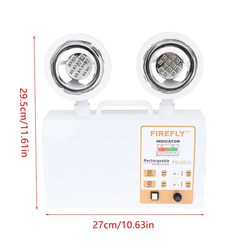 مزدوج الرأس Led أضواء الطوارئ النار IP30 تخزين الطاقة الطاقة طويلة الأمد السيارات على الحائط الممر الممر مؤشر الضوء