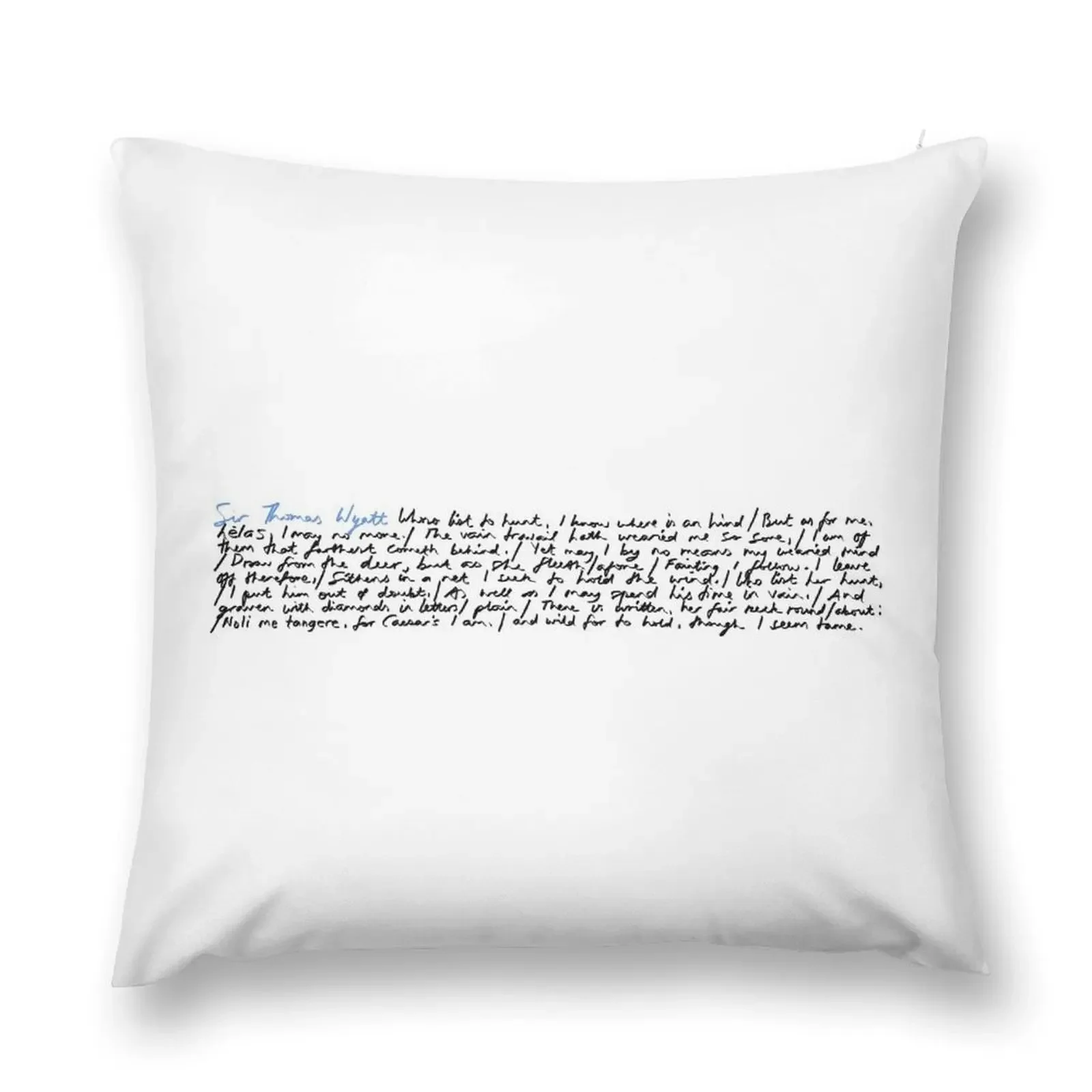 Poem for Anne Boleyn Throw Pillow Pillow Case Luxury Pillow Cover