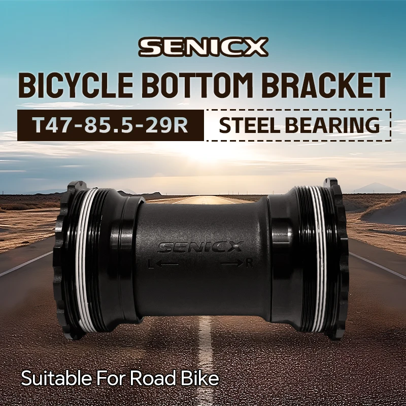 SENICX DUB Bike Botton Bracket 85.5 T47 DUB Central Movement Road Bicycle Accessories Fit for Sram DUB Shaft Crankset Dustproof