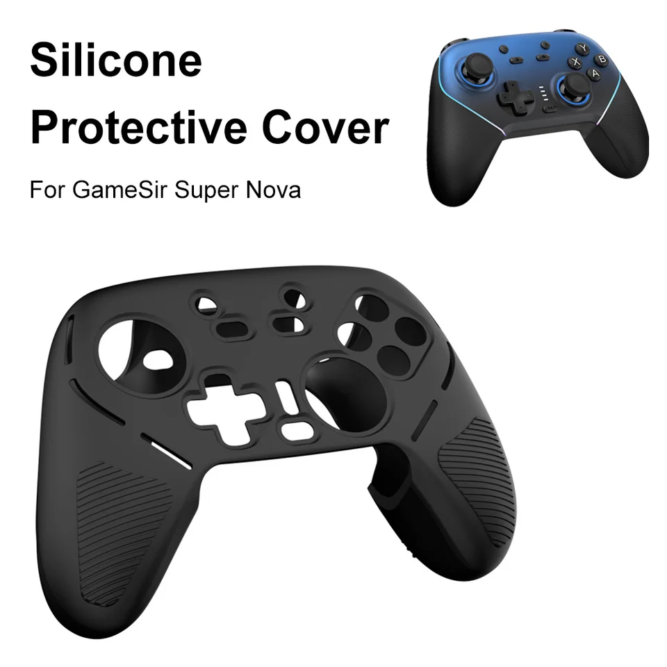 Funda de agarre de silicona para controlador inalámbrico GameSir Super Nova, piel suave antideslizante, funda protectora completa 2