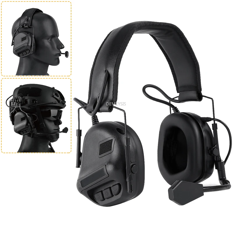 

Tactical Headset Without Sound Pickup Noise Reduction Function Head Wearing Hunting Airsoft Shooting Earphone Shooting Headphone