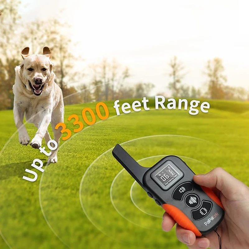 Dog Vibration Collar with Controller for 2 Dogs No Shock, 9 Types of Beeps and Vibrations, 3300ft Range & Upgraded Waterproof