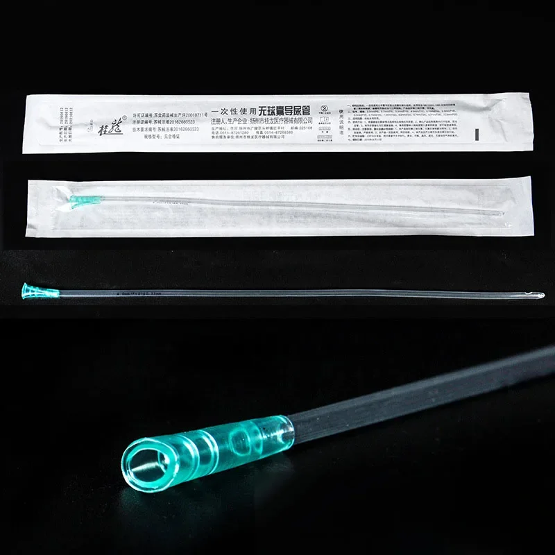 Medical disposable urinary catheter PVC intermittent use single lumen non balloon medical sterile male and female ureters