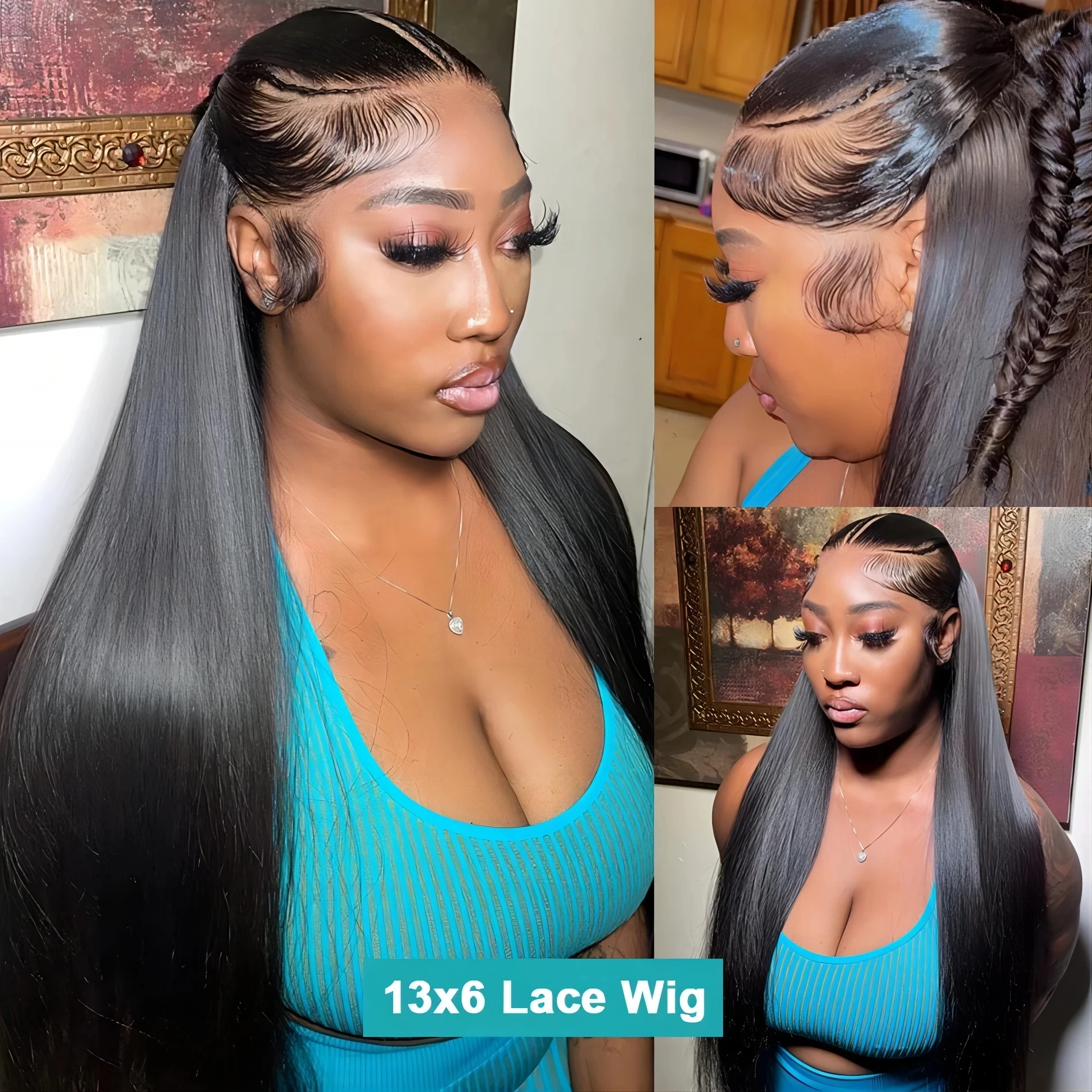 IRoshion 250 الكثافة 38 40 بوصة قبل قطعها الدانتيل الباروكات الأمامية 13x6 13x7 العظام مستقيم HD الدانتيل الشفاف الجبهة خصلات الشعر المستعار الإنسان