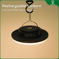 MOSLIGHTING Rechargeable LED Camp Lantern With Magnet Portable Flashlight Hanging Tent Lamp Work Maintenance Emergency Lighting