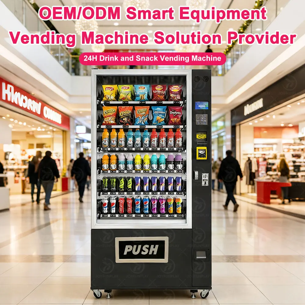 FOODLINE Customized Factory Custom OEM Smart Combo Vending Machine for Snacks and Cold Drinks with Remote Management System